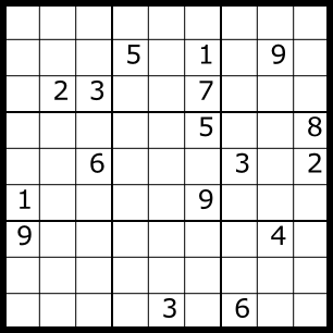 Ein Sudoku als Beispiel